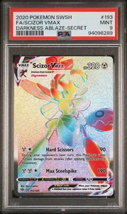 Pokemon TCG: Scizor VMAX - bewertet PSA 9 NEUWERTIG 2020 Dunkelheit flammen #193 F/A R/R - Bild 1 von 2