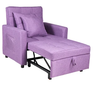 70IN Sofa Bed Chair 3-in-1 Convertible Chair Sleeper Chair Single Recliner - Picture 1 of 46