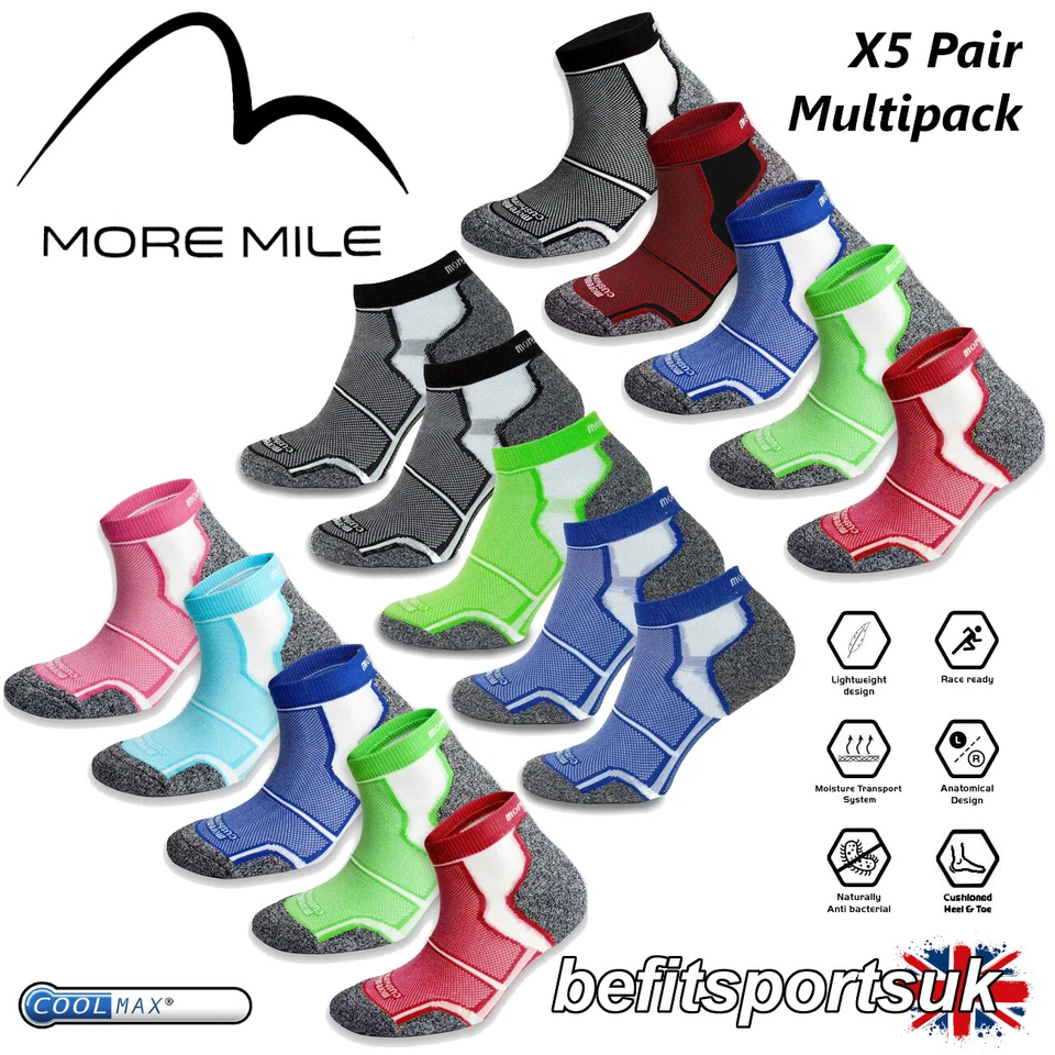 RUNNING CUSHIONED SPORTS SOCKS MENS WOMENS MORE MILE NEW YORK CROSSFIT GYM 5 - Image 1 of 1