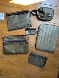 Group of Flowfold Pouches Olive - Creator, Tablet, Computer + Extras - Made USA - Picture 1 of 17