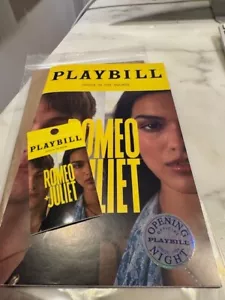 Romeo+Juliet Broadway Opening Night Playbill& Sticker- Kit Connor/ Rachel Zegler - Picture 1 of 3