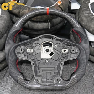 Real Carbon Fiber Sport Steering Wheel For 2020-2025 Toyota Supra GR A90 MK5 - Picture 1 of 7