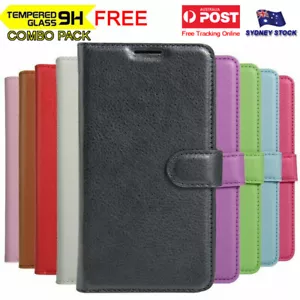For Samsung Galaxy A20 A30 A50 A70 Premium Leather Wallet Flip Phone Case Cover - Picture 1 of 18