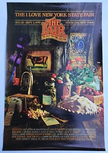 Vintage 1979 NY State Fair Syracuse Poster Druck Steve Martin KC & The Sunshine Band - Bild 1 von 13
