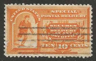 US #E3 - 10c Special Delivery, 1893 - used, VF/XF - FREE SHIPPING! - Image 1 of 2