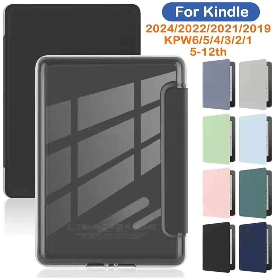 Smart Case For Amazon Kindle 11th 12th Gen Paperwhite 6/5/4/3 Flip Protect Cover - Image 1 of 4