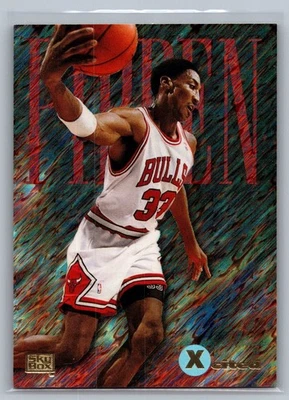 1995 Skybox Emotion - Xcited Scottoe Pippen #13 - HOF NM-MT *TEXCARDS* - Image 1 of 2