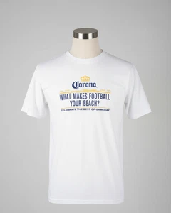 BRAND NEW Corona Beer T Shirt Short Sleeve Size Large white - Picture 1 of 4