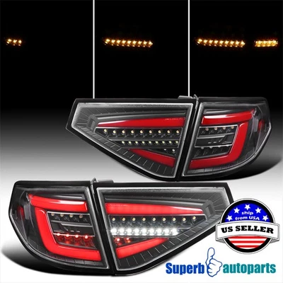 For 2008-2014 Subaru Impreza Hatchback Tail Lights w/ Red LED Sequential - Imagem 1 de 4