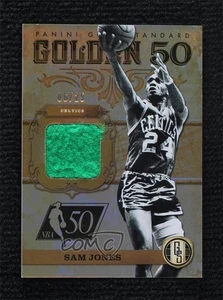 2011-12 Panini Gold Standard Golden 50 Memorabilia /25 Sam Jones #6 HOF - Picture 1 of 3