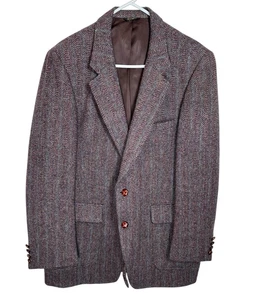 Abrigo deportivo Harris Tweed para hombre 100 % lana escocesa espiga multicolor 46 - Imagen 1 de 9