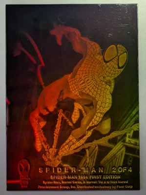 Marvel Fleer 1994 Hologram Card Amazing Spider-Man First Edition 2 Of 4 - Image 1 of 4