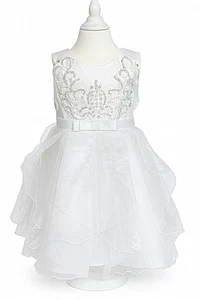 Abito comunione vestito battesimo damigella taglia 128 nuovo *84 abito comunione - Foto 1 di 3