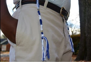 Torah Tzitzits - Blue and White - Set of 4 - Hebrew, Jewish, Messianic  - Picture 1 of 4