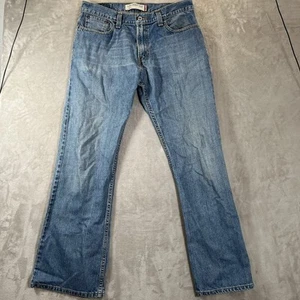 Levis 527 Jeans Mens 34x32 Blue Bootcut Medium Wash Denim - Picture 1 of 9