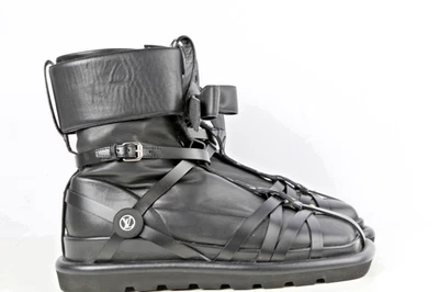 Louis Vuitton Fornasetti Botas Cuero de becerro Negro Tobillo Cuadrado Almohada Talla 37 Foto 1 de 4