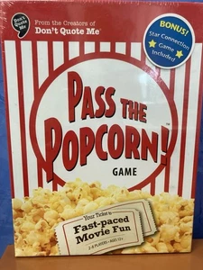 PASS THE POPCORN Movie Trivia Game + Bonus Game Included NIB Sealed (fundraiser) - Picture 1 of 5