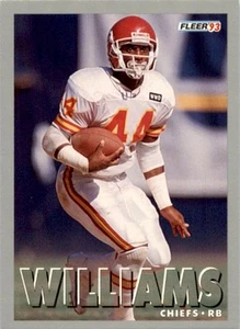 1993 Fleer Shell FACT #100 Harvey Williams Kansas City Chiefs - Picture 1 of 2