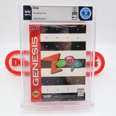 Sega Genesis Game ZOOP - WATA GRADED 9.8 A++! NEW & Factory Sealed! - Image 1 of 4