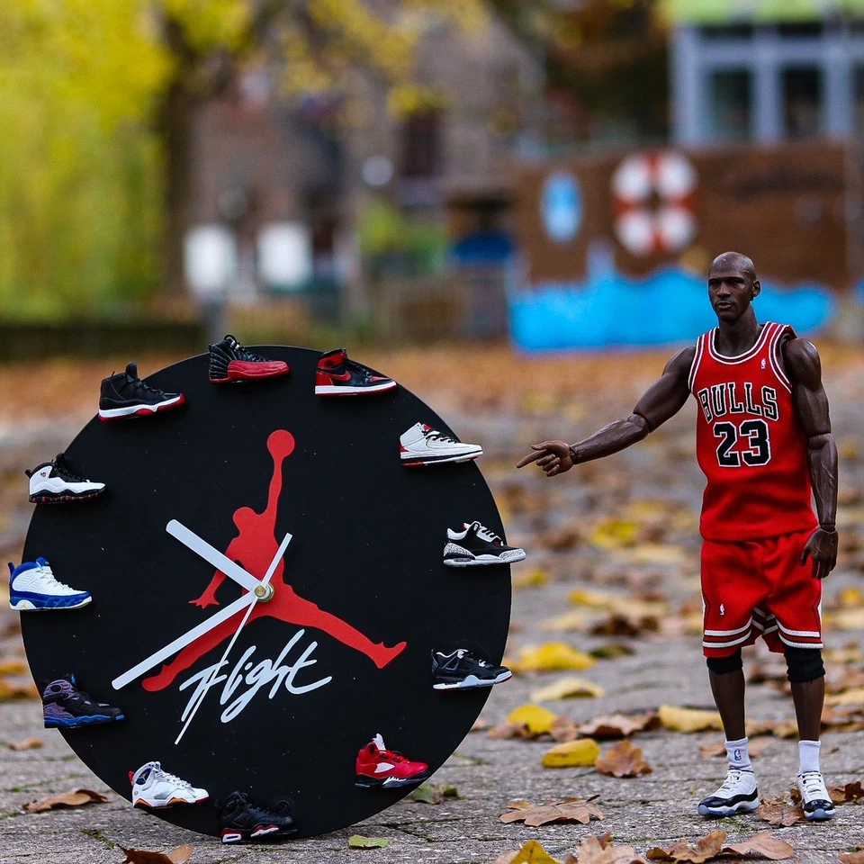 Handcrafted 12 Inch  AJ Inspired 3D Mini Sneakers Wall Clock | Sneakerhead Gifts - Image 1 of 4