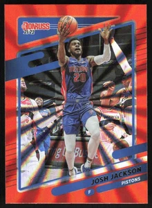 Josh Jackson 2021 Donruss # 161 Orange Holo Laser Detroit Pistons - Bild 1 von 1