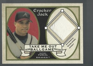 Rafael Furcal 2005 Topps Cracker Jack TMO 2 the Ballgame Mini Relics Card# TORF