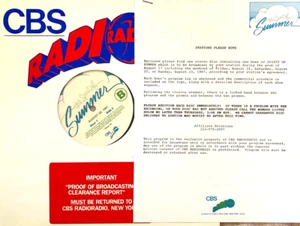 8/22/86 CBS RADIO PRESENTS SPIRIT OF SUMMER 1 HR/SHOW #14, 13 HITS & INTERVIEWS - Picture 1 of 2
