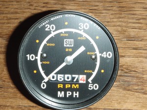 Vintage SW Stewart Warner 26 Bicycle Bike Speedometer 0-50 mph/rpm WORKS