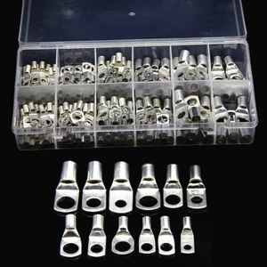 170pcs Copper Wire Ring Terminal Cable Battery Lug Electrical Connectors Kit - Picture 1 of 12