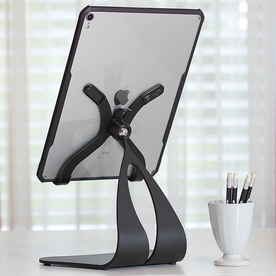 Stabile PRO Pivoting Steel iPad Stand - Black | Made in USA - Thought Out - Image 1 of 4