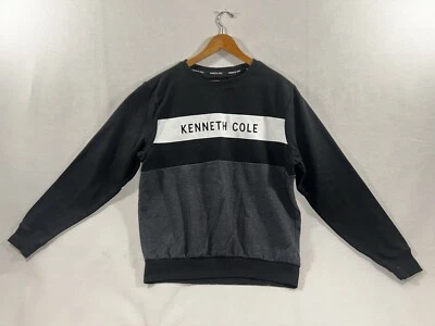 Kenneth Cole свитер мужской размер M черный серый ворота длинным рукавом пуловер - Изображение 1 из 3