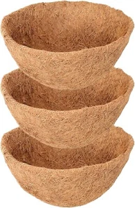 Legigo 3 Pack 14 Inch Hanging Basket Coco Liners Replacement, 100% Natural Round - Picture 1 of 7