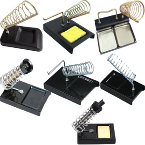 Iron Gun Stand Holder shelf Various Shapes Soldering Support Metal Base Solder - Bild 1 von 13