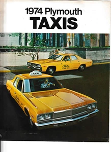Original 1974 Plymouth Taxi Sales Brochure - Bild 1 von 1