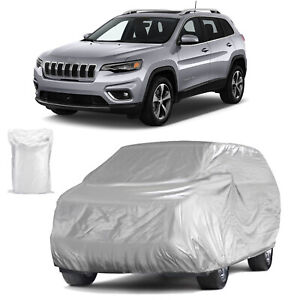 Full Car Cover Wind UV Protctor Resistant SUV Dustproof Indoor For Jeep Cherokee