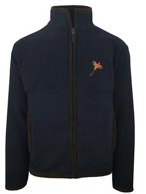 Hazy Blue Liston Mens Full Zip Fleece Jacket Pheasant Farming Shooting Jacket