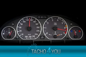 Tachoscheiben für BMW 300 kmh Tacho E46 Benzin M3 CARBON 3355 Tachoscheibe km/h - Bild 1 von 1