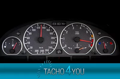 Tachoscheiben Für BMW 300 Kmh Tacho E46 Benzin M3 CARBON 3355 Tachoscheibe Km/h • 39.95€