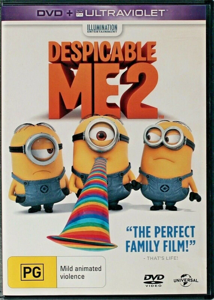 DESPICABLE ME 2 DVD REGION 4 CHILDRENS FAMILY COMEDY ANIMATION NEW AND SEALED - image 1 of 1