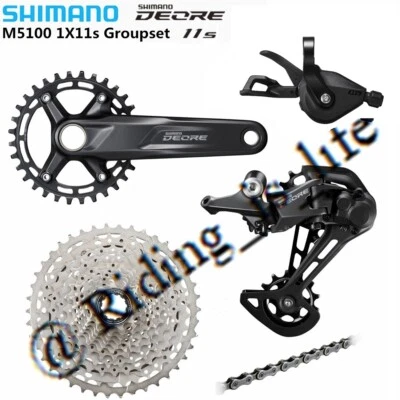 New SHIMANO Deore M5100 1X11 11Speed MTB Groupset M6100/MT200 Brake 51T Optional - Image 1 of 4