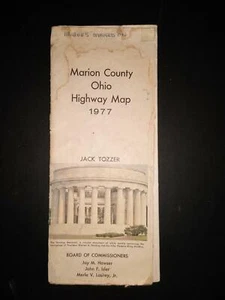 1977 Highway Road Map MARION COUNTY Ohio  - Bild 1 von 2