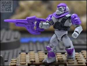 HALO MEGA PURPLE LIGHT GRAY COVENANT BRUTE MINOR MINI FIGURE UNIVERSE 3 MAF - Picture 1 of 5