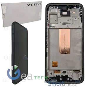 DISPLAY LCD ORIGINALE SAMSUNG SERVICE PACK + FRAME PER A54 5G SM-A546 NERO - Picture 1 of 3