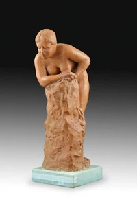Terracotta Sculpture Signed Francisco Luque. - Picture 1 of 5