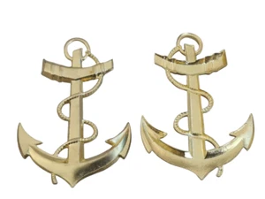 Ancre de marine casque coloniale  H: 60 mm.  ( Présentation recto/verso)📌5a. - Bild 1 von 1