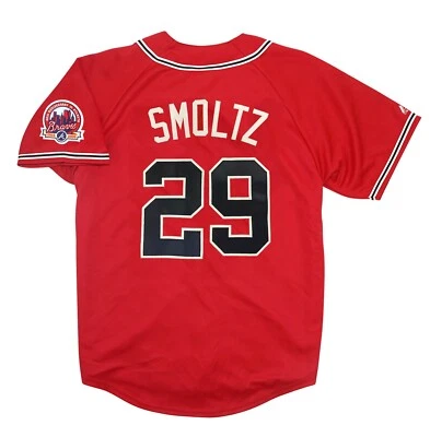 John Smoltz 2006 Atlanta Braves Alternate Red Jersey w/ 40th Patch Men's (S-3XL) - Image 1 of 4
