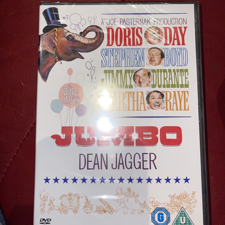 Jumbo (family / musical / comedy) Doris Day NEW & SEALED UK DVD - Image 1 of 1
