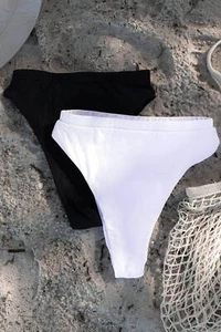GI'S HIGH WAISTED BIKINI BOTTOM - Picture 1 of 5
