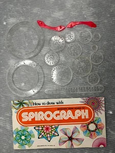 vintage Kenner SPIROGRAPH 1973 instruction manual & replacement PARTS LOT - Picture 1 of 7