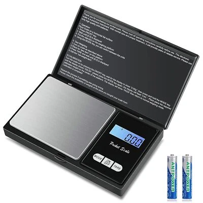 VVHIPPO Taschenwaage 500g/0,01g,500 x 0.01g Digitale Taschenwaage Präzisions Mini Waage